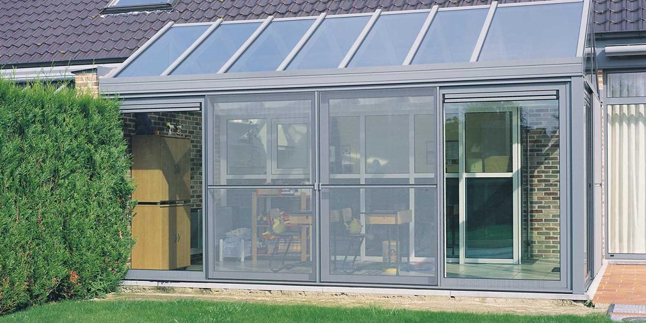 belle veranda en aluminium moderne - profile alu de couleur region de bordeaux gironde